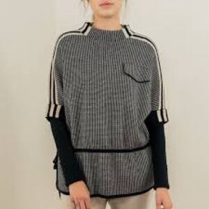 UCHUU Montreal women’s houndstooth knit sweater‎ Size M